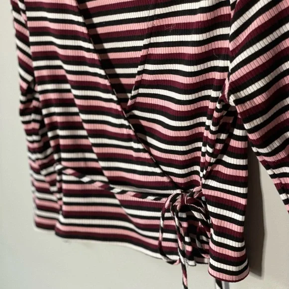 Forever 21 Tops Striped Wrap Shirt Poshmark